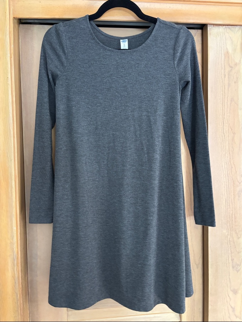 Old Navy Women's Long Sleeve Gray Swing Dress